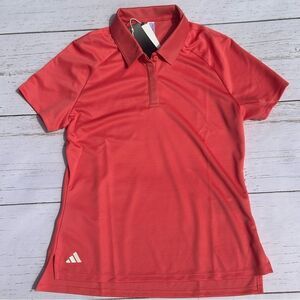 Adidas Ultimate365 HEAT.RDY Women’s Golf Polo Scarlet Red Size Small IN2557